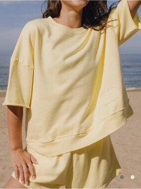 Daily Drills Cropped Sleeve Crew - Reversible S/M
